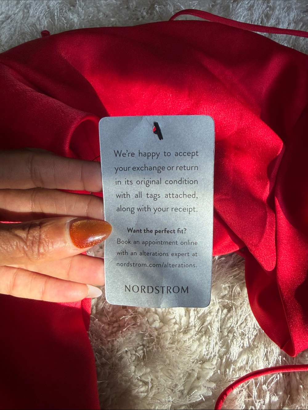 ASTR The Label Red Satin Slip Dress - Picture 10 of 12